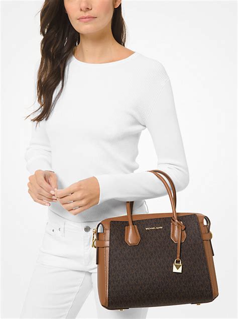 michael michael kors mercer medium belted satchel|mercer medium michael kors.